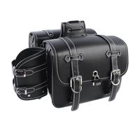 Borsa da Sella Moto Compatibile con Sportster per XL 883 per Yamaha per Suzuki Sella per Moto Laterali di per Grande capacità Strumento Stoccaggio Accessorio Universale(Black)