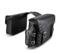 Borsa da Sella Moto Compatibile con Yamaha per Suzuki Moto Laterali Sella Bagaglio Borsone per Viaggio Portaoggetti Borsa Portautensili(Black)