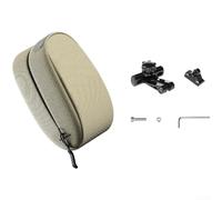 Borsa da sella per bici con striscia riflettente, 0 3 l, sistema di montaggio a sgancio rapido e tessuto impermeabile per un fissaggio sicuro sui binari del sellino (giallo chiaro)