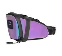 Borsa da sella per bicicletta, compatta per bici da strada e mountain bike, borsa riflettente con cerniera, per ciclisti da turismo e fitness, facile fissaggio alla sella, 6,69 x 2,36
