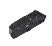Borsa da sella per bicicletta da strada, 15 l, con telaio impermeabile e marcature riflettenti per una maggiore visibilità del pilota all'alba o al tramonto (10L nero)