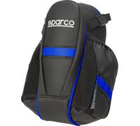 Sparco borsa blu da sella per bicicletta in nylon adatta a lunghi viaggi con doppia tasca e fascia riflettente
