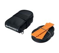 Borsa da sella per bicicletta porta camera d'aria 27,5 per reggisella presta 42 + 2 leve per pneumatici Continental Noir