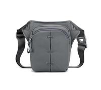 Borsa Da Sella Per Moto/Borsa Posteriore Motociclista Viaggio Assalto Nylon Maschio Cintura Messaggero Tracolla Coscia Fianchi Borse Uomo Gamba Caduta Borsa Marsupio Borsa Da Moto(Gray)
