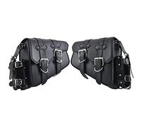 Borsa Da Sella Per Moto In Pelle Nera Retro Forcellone Solista Con Portabicchieri Per Harley Per Modelli Sportster XL 1200