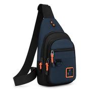 Borsa Da Sella Per Motocicletta Multifunzione Anti-tracolla Da Uomo A Tracolla Da Per Viaggio A Tracolla Da Petto Da Messenger Borsa portautensili moto(Navy blue)