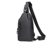 Borsa Da Sella Per Motocicletta Multifunzione Anti-tracolla Da Uomo A Tracolla Da Per Viaggio A Tracolla Da Petto Da Messenger Borsa portautensili moto(Black without hole A)