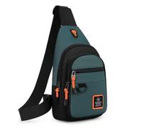 Borsa Da Sella Per Motocicletta Multifunzione Anti-tracolla Da Uomo A Tracolla Da Per Viaggio A Tracolla Da Petto Da Messenger Borsa portautensili moto(Green)