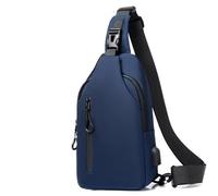 Borsa Da Sella Per Motocicletta Multifunzione Anti-tracolla Da Uomo A Tracolla Da Per Viaggio A Tracolla Da Petto Da Messenger Borsa portautensili moto(Blue without hole A)
