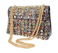 Borsa da sera da donna, pochette di con strass, borsa da sera portatile, elegante borsa da sera per compleanno, Capodanno, Natale, Pasqua, eventi formali, pochette da donna alla moda, Colorato 2