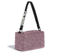 Borsa da sera di lusso con strass e perle for donna | Borsa scintillante for spettacoli teatrali | Elegante borsa a tracolla for cena e feste Per Festa, Shopping E Viaggio(PURPLE)