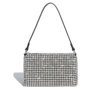 Borsa da sera di lusso con strass e perle for donna | Borsa scintillante for spettacoli teatrali | Elegante borsa a tracolla for cena e feste Per Festa, Shopping E Viaggio(Blue)
