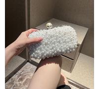 Borsa da sera fatta a mano, ricamata e decorata con perle, chiusura a patta morbida, borsa a spalla/tracolla quadrata mini da donna, borsa da cerimonia per la sposa Tagli UnicaColore unico,stampa dapp