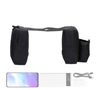 Borsa da Serbatoio Moto Antiscivolo - Set Borse Laterali e Posteriori per Sella, Impermeabile con Porta Telefono, Anteriore