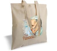 Borsa da Shopping in cotone con manici e stampa dedicata a Papa Francesco - porta con te un ricordo del Santo Padre