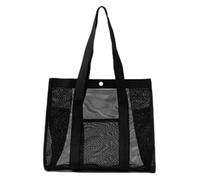 Borsa Da Spiaggia A Mesh - Tote Borse A Maglie | Borsa Da Spiaggia Per La Spiaggia Estiva | A Tracolla Riutilizzabile | Da Pool Di Grandi Capacità | Di Stoccaggio Del Giardino In Po