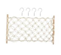 Borsa Da Spiaggia A Rete Rafia - Borsa Da Spiaggia Saint Barth | Borrsa All'uncinetto Fatto A Mano | B0rsa In Rete Decorativa In Cotone Intrecciato A Mano, Supporto In Rette Per Cipolle, Patate, Aglio