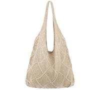 Borsa da spiaggia, borsa all'uncinetto a rete Easetica BASSE BAGNO SUCCIA BASSO SVIERA COLVA PER IL KAKI LIGHT