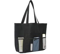 Borsa da spiaggia, borsa da bagno portatile | La funzione impermeabile a rete impermeabile impedisce ai tuoi oggetti di bagnarsi e offre una protezione affidabile quando usi all'aperto, ga, Nero , Se