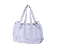 Borsa da spiaggia, casual, Hobos, da donna, pieghevole, con tasche interne, per picnic in spiaggia, vacanze, borsa a tracolla a prova di sabbia, grigio, Small