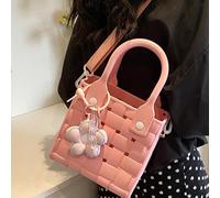 Borsa da spiaggia con ciondolo a forma di fiore Borsa tote aperta Borsa