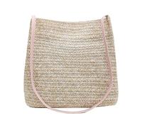 Borsa da spiaggia da donna Big-Bags, realizzata a mano, in tessuto, borse da viaggio, borse per la spesa teli mare con tasche, Colore: rosa., taglia unica