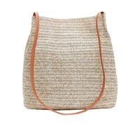 Borsa da spiaggia da donna Big-Bags, realizzata a mano, in tessuto, da viaggio, per la spesa, da donna, con manici, messenger, marrone, taglia unica