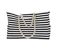Borsa da spiaggia da donna, grande, da spiaggia, borsa a prova di sabbia, borsa da spiaggia, per palestra, spesa, viaggi, bagagli per bambini (D, taglia unica)