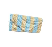 Borsa da spiaggia da donna in paglia borsa da spiaggia alla moda a righe tracolla intrecciata a mano per tutti i giorni Ttavel donna spiaggia intrecciata a mano borsa a tracolla in paglia tracolla a