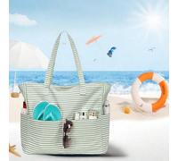 Borsa da spiaggia grande, borsa da spiaggia impermeabile da donna con catena per insalata per piscina, palestra, spesa, viaggio con tasca bagnata Non c'è niente di meglio di una giornata in spiaggia. 