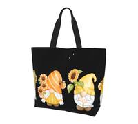 Borsa Da Spiaggia Hello Spring Sunflower Gnomes Borsa A Mano Resistente Riutilizzabile Borse A Spalla Per Shopping Donna Viaggi