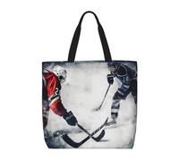 Borsa Da Spiaggia Ice Hockey Art Borsa A Mano Riutilizzabile Impermeabile Borse A Spalla Per Donna Viaggi Shopping