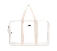 Borsa da spiaggia impermeabile: borsa a tracolla trasparente in PVC, struttura durevole e resistente agli schizzi, manici rinforzati | Organizer trasparente per attrezzatura da spiaggia, vestiti bagna