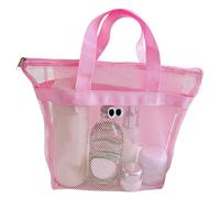 Borsa Da Spiaggia In Mesh - Borse Da Spiaggia Per Donne | Grande Borsa A Tote | Mesh Tote Con Cerniera | Women Shoulle Carrier Per Asciugamani, Giocattoli E Accessori | Organizzatore Multiuso