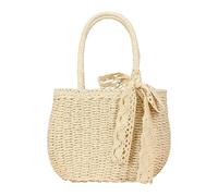 Borsa da spiaggia in paglia - borsa leggera estiva estiva | Borse da spiaggia tessute riutilizzabili da donna, borsa estiva per donne grandi con cerniera, grande frizione tessuta per, beige, Consulte
