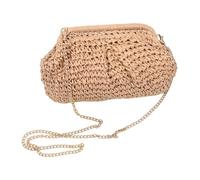 Borsa Da Spiaggia In Paglia Pochette A Tracolla A Raviolo Alla | Borsette In Paglia Per Le Vacanze Estive, Piscina, Matrimoni, Viaggi, Escursioni Fuori Porta, All'Aperto E Appuntamenti