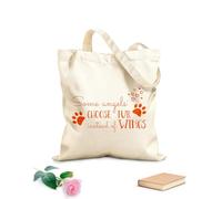 Borsa da spiaggia in poliestere e cotone Tessuto spesso 340g/m² Animali Migliori Amici Salone di Toelettatura per Animali Quattro Amanti del Negozio di Animali Clinica Veterinaria per Cani e Gatti
