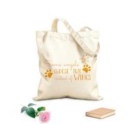 Borsa da spiaggia in poliestere e cotone Tessuto spesso 340g/m² Animali Migliori Amici Salone di Toelettatura per Animali Quattro Amanti del Negozio di Animali Clinica Veterinaria per Cani e Gatti