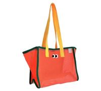 Borsa da spiaggia in rete - Borsa da bagno da spiaggia di grande capacità, borsa portatile da donna con grandi occhi divertenti | Perfetto per uscite in famiglia per riporre conchiglie, giocattoli da
