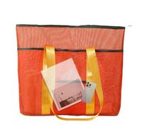 Borsa da spiaggia in rete, borsa per costume da bagno, grande capacità, borsa da piscina, per chi va in spiaggia, vacanze estive, gite in barca, acquatico, campeggio, palestra, nuoto, lezioni