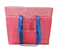 Borsa da spiaggia in rete da donna, borsa organizer per costume da bagno, grande capacità, per viaggi in famiglia, palestra, nuoto, lezioni, vacanze, eventi estivi all'aperto, gite in barca,