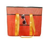 Borsa da spiaggia in rete, impermeabile di grande capacità, borsa a tracolla a tenuta stagna, borsa da spiaggia, per asciugamano costumi da bagno cosmetici giocattolo fitness nuoto crociera viaggio