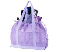 Borsa Da Spiaggia In Rete - Leggera Pieghevole E Resistente Alla Sabbia | Borsa Tote In Rete Da Spiaggia | B́orsa Ďa Toilette Leggera Multiuso Per Donne E Ragazze, Vacanze Estive, Viaggi, Piscina, Pal