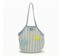 Borsa da Spiaggia in Rete Morbida Borsa a Spalla in Rete Capiente per Mare