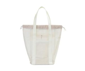 Borsa da spiaggia in rete | Tote da spiaggia per la spesa | Borsa per piscina accessori per attività all'aperto ideale per asciugamani crema solare abbigliamento, Colore Crema, Se référer au