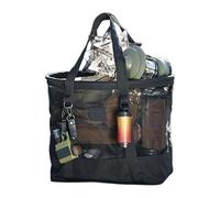 Borsa da spiaggia in rete, trasparente, resistente alla sabbia, ad asciugatura rapida, accessorio per vacanze tropicali, relax a bordo piscina