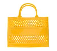 Borsa da spiaggia in silicone di gomma e frizione della borsa della borsa del PVC di grande capacità, Giallo, Taglia unica