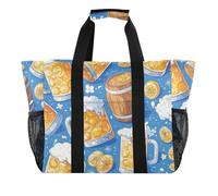 Borsa da spiaggia in tela impermeabile pieghevole per il bagagliaio della birra della tazza di birra, festival delle birre boccali di birra, 1 size, Moda