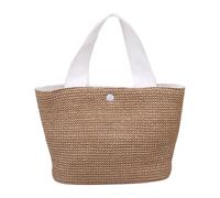 Borsa da spiaggia in tessuto da donna, grande borsa di paglia, spaziosa, a prova di sabbia, leggera, bohémien, per shopping, scuola, musica, festival, matrimoni, viaggi, picnic, feste, piscina