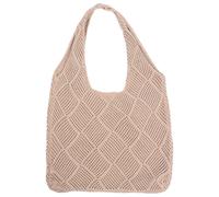 Borsa Da Spiaggia Intrecciata Porta Lavoro Maglia Tracolla Grande